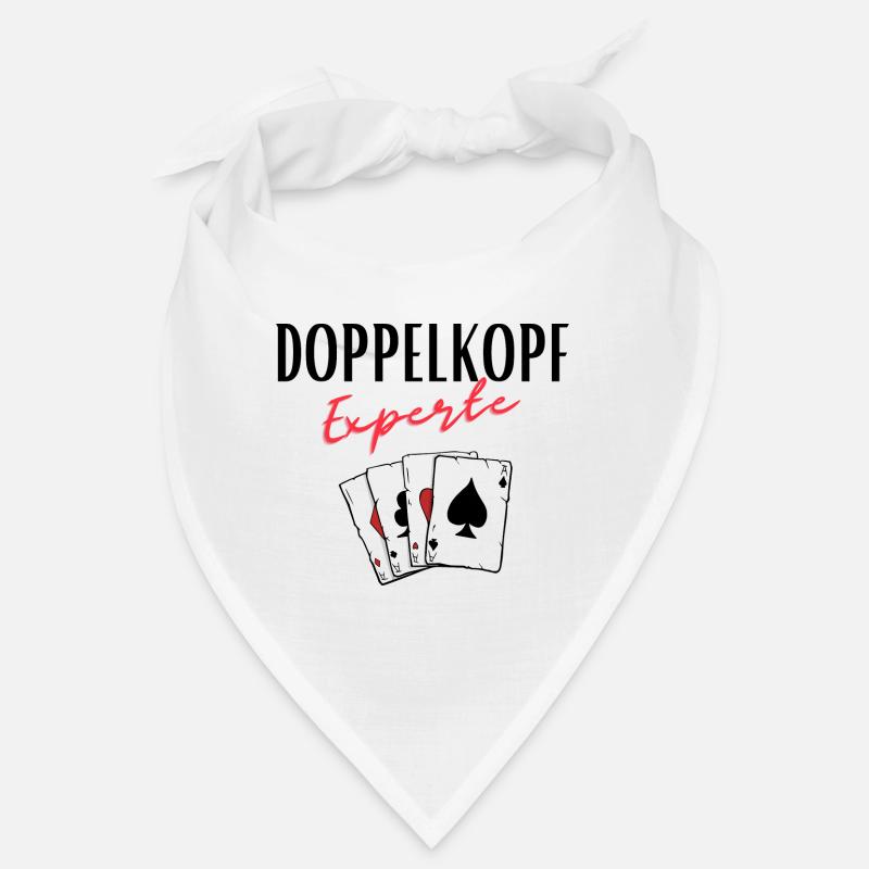 Doppelkopf Experte - Bandana - Weiß
