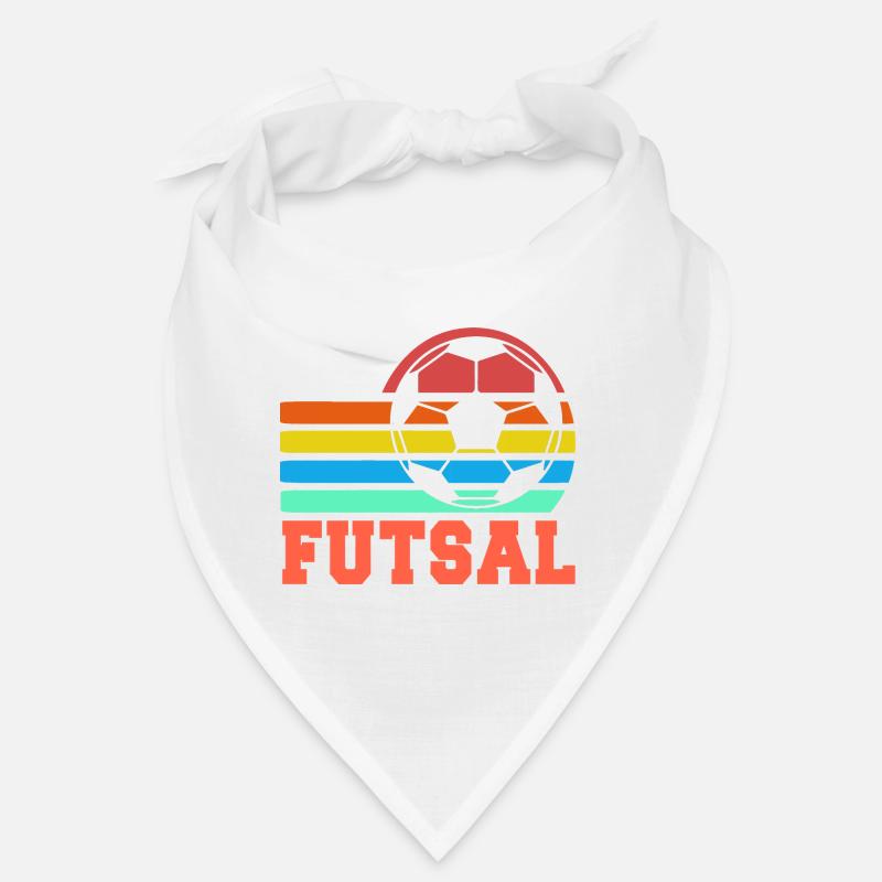Futsal Retro Rainbow Soccer Ball Statement Bandana