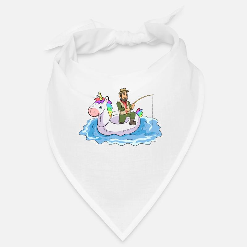 Pêcheur de bateau en caoutchouc de flottaison de licorne Bandana