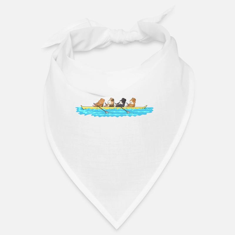Drôle de cochons d'Inde dans un bateau Bandana