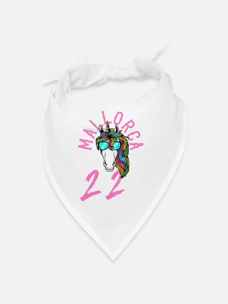 mallorca 2022 einhorn - Bandana - Weiß