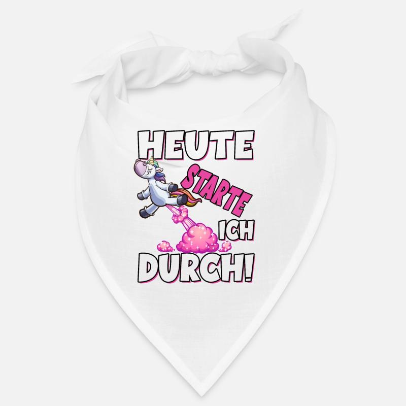 Heute Starte Ich Durch - Pupsen Einhorn Bandana