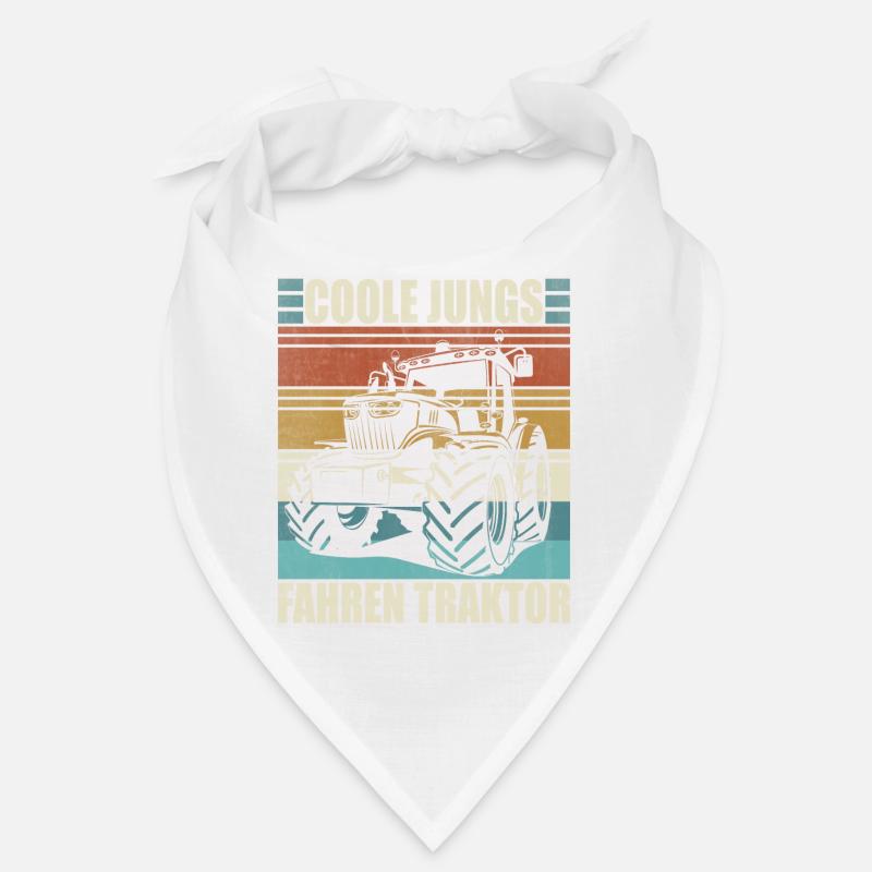 Traktor Junge Kleiner Landwirt Traktor Bandana