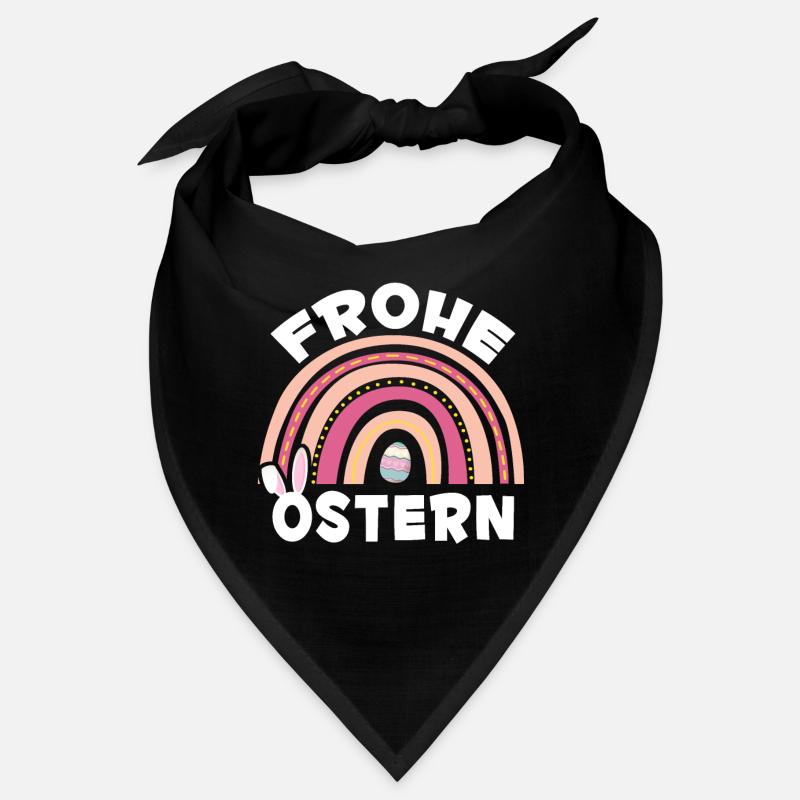 Frohe Ostern Frauen Mädchen Süßer Regenbogen Bandana
