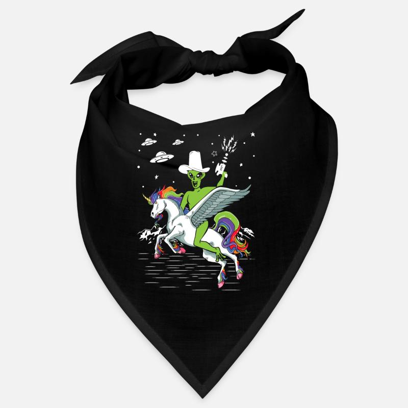 Alien reitet Einhorn Unheimlich Bandana