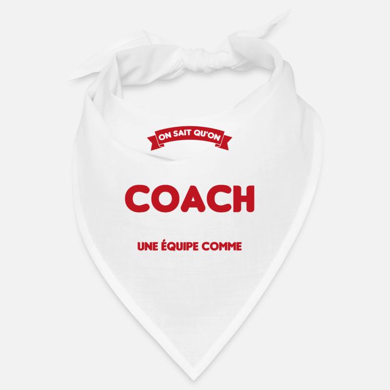 On Sait Qu'on Est Un Super Coach - Bandana - blanc