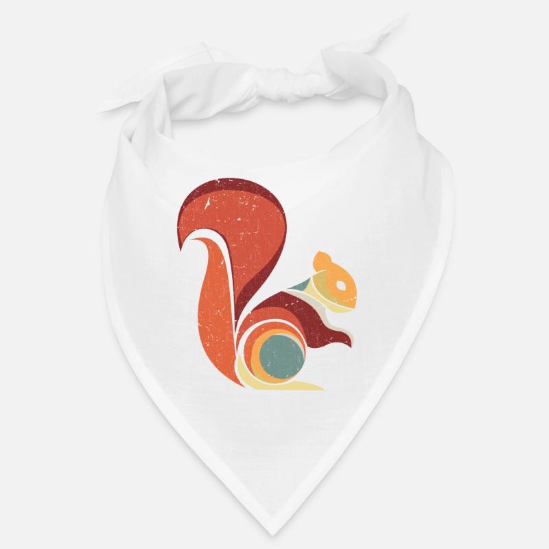 Retro Squirrel Rodent Animal Bandana