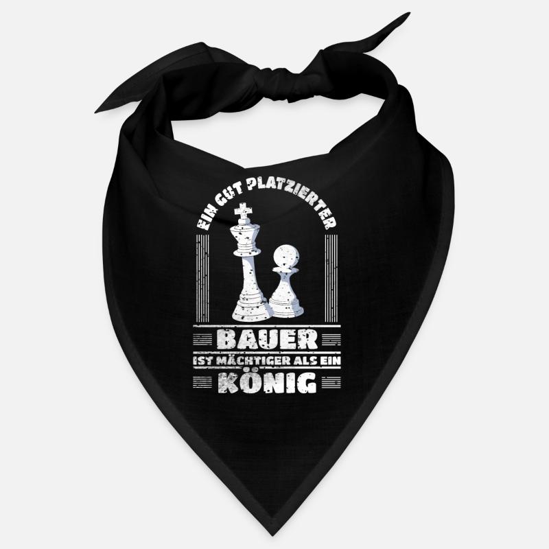 Schach Schachspieler Bauer Mächtiger Als König Bandana