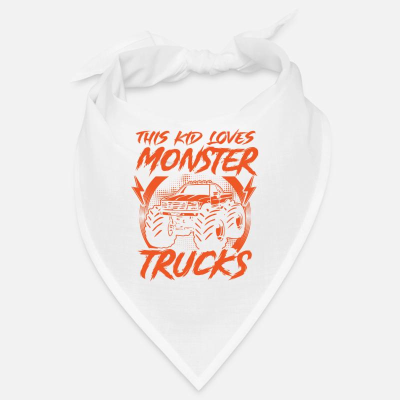 Monstertrucks Fan Mädchen Jungen Monstertruck Bandana