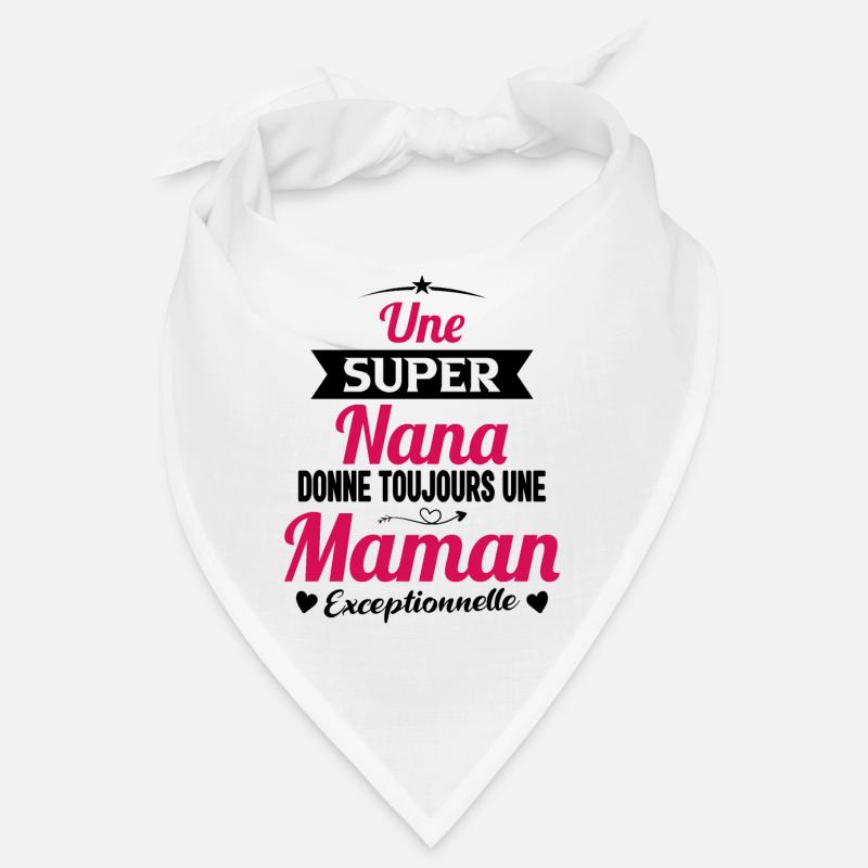 Cadeau future maman future mère drôle naissance - Bandana - blanc