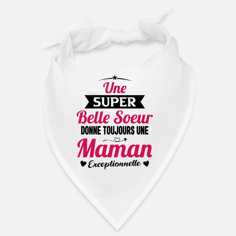 Belle soeur future maman cadeau drôle annonce mère Bandana