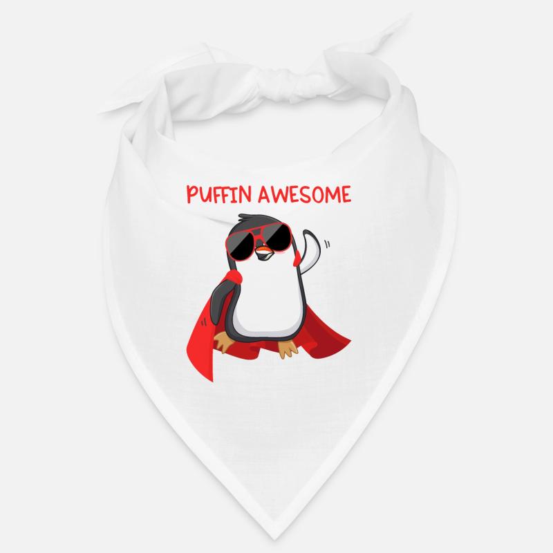 Puffin Awesome Papageientaucher Superheld Geschenk Bandana