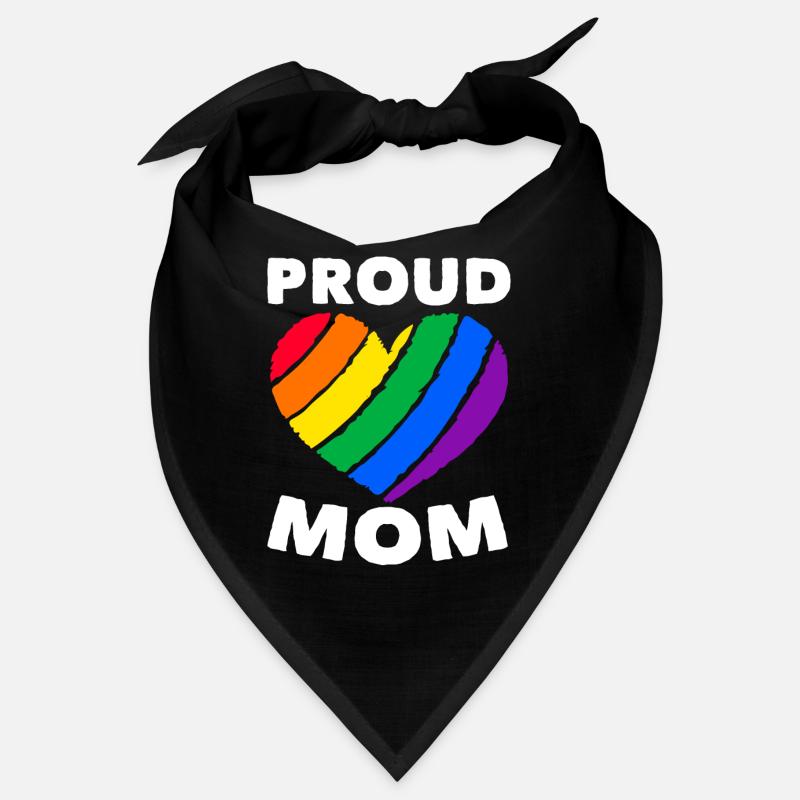 Fière Mère Cœur Coloré LGBTQ Drapeau Arc-en-ciel Bandana