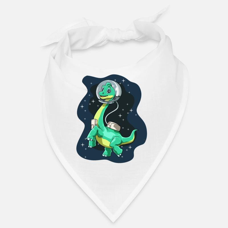 Brachiosaurus Dinosaurier Astronaut Dino Langhals Bandana