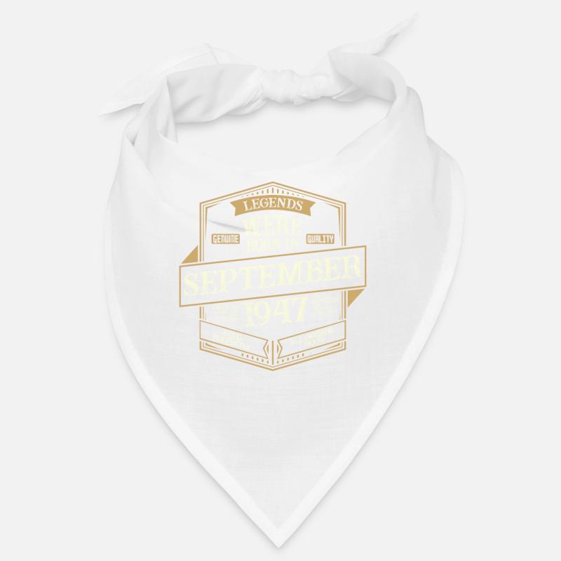 September 1947 Geburtstag Mann Bandana