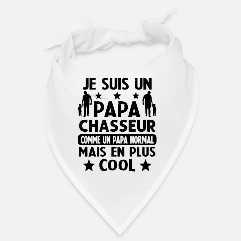 Papa Chasseur Humour Chasse Chassé Chasser Bandana