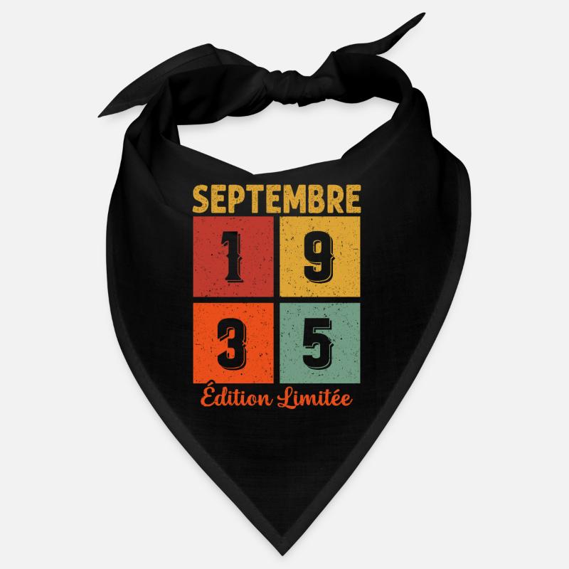Septembre 1935 Original Idée Cadeau Anniversaire Bandana