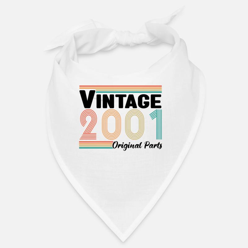 Vintage 2001 Jubiläum Retro Geschenk Bandana