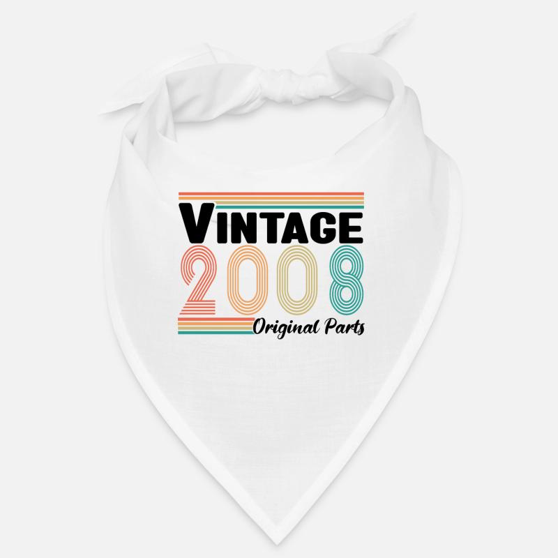 Vintage 2008 Originalteile Geburtstagsgeschenk Bandana
