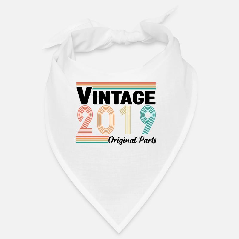 Vintage 2019 Anniversary Retro Gift Bandana