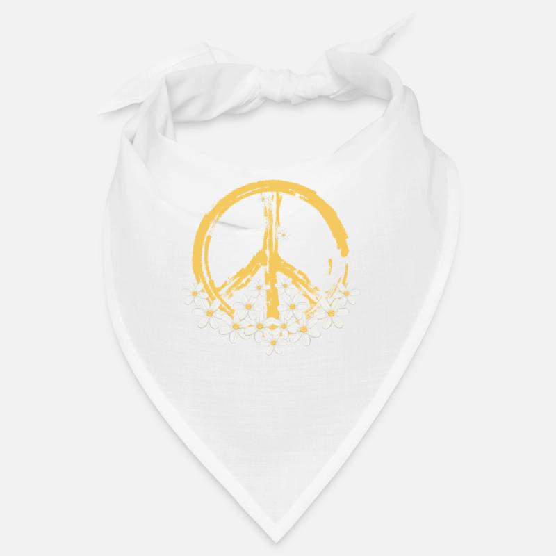 Friedenszeichen Gänseblümchen Hippie Gartenarbeit Bandana