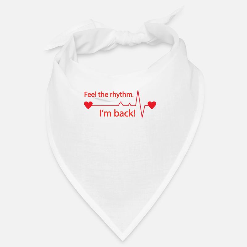 Feel The Rhythm Bin Back Heart Attack Pulse Bandana