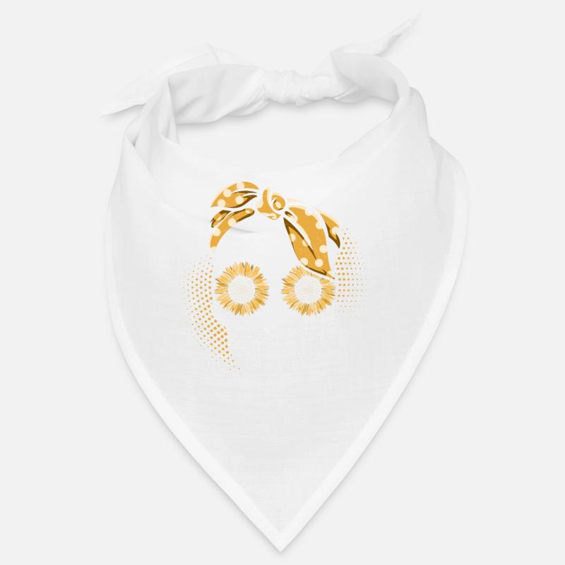 Totenkopf Sonnenblume Mutter Gartenarbeit Mutter - Bandana - Weiß