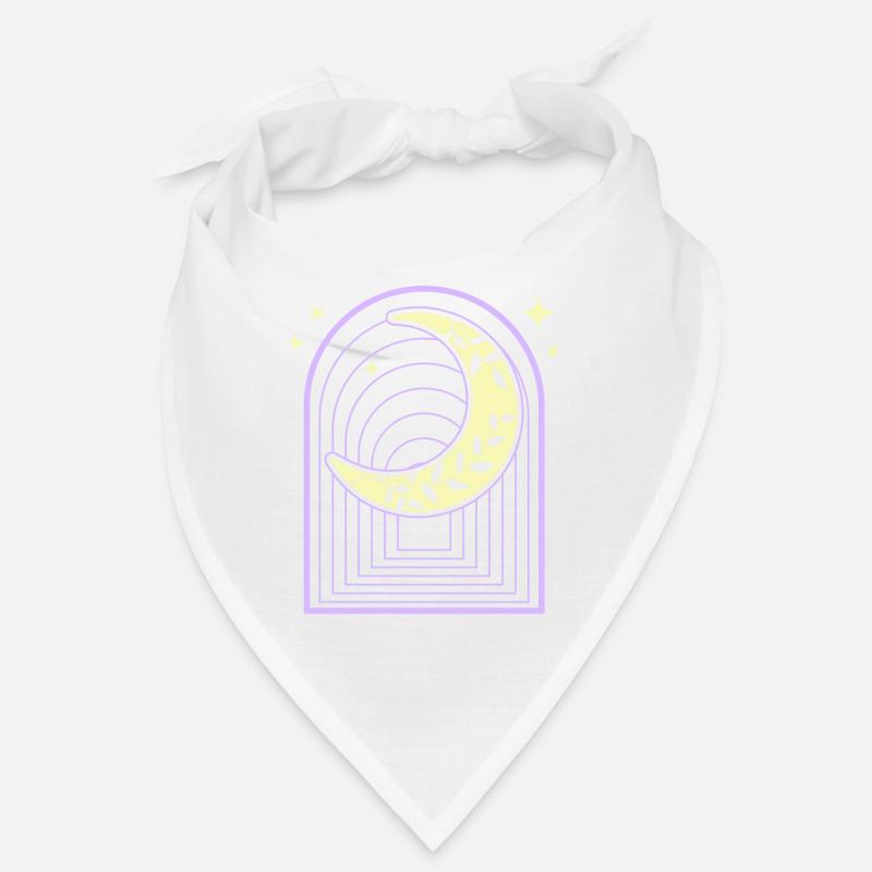 Croissant Pastel Goth Moon Sorcière Bandana