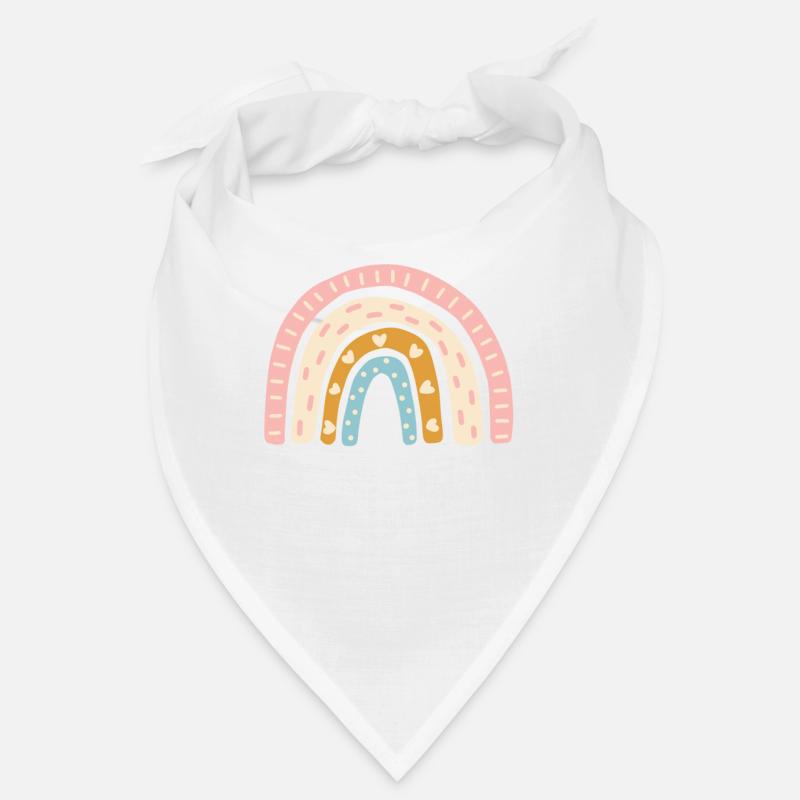 Große Schwester Regenbogen - Bandana - Weiß