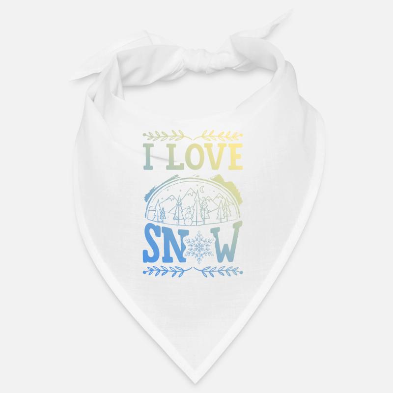 I Love Snow Bandana