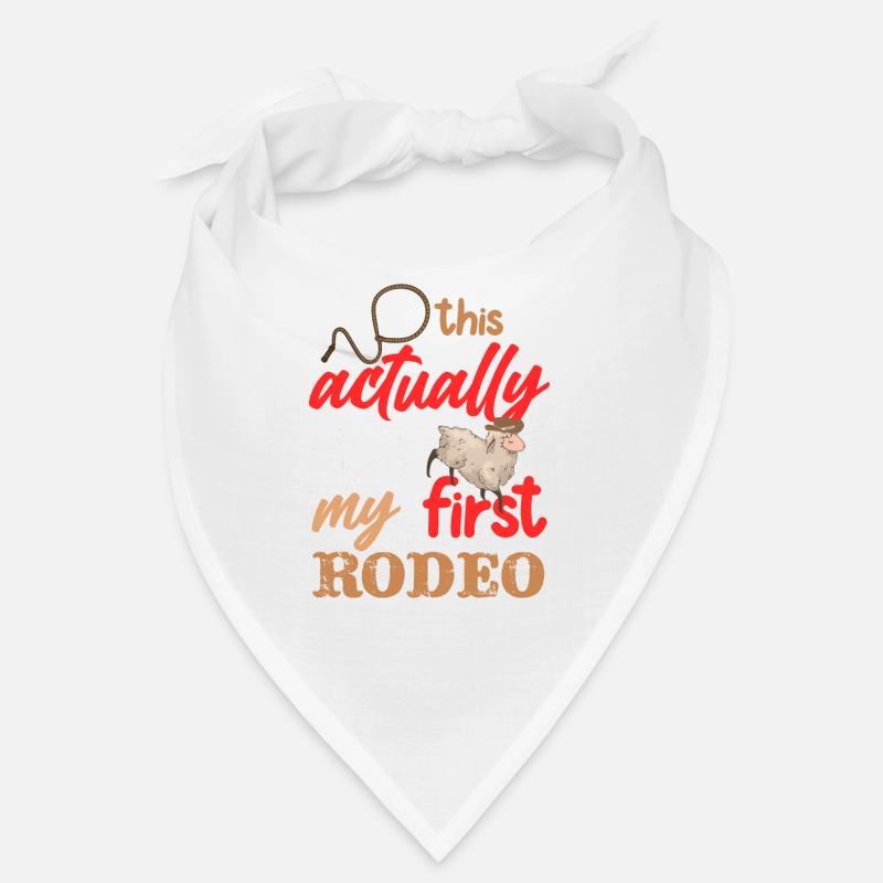 Actually My First Mutton Buster Rodeo Schaf Reiten Bandana