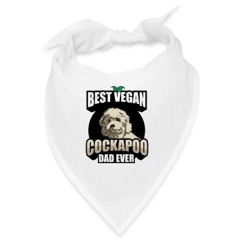 Cockapoo Papa | Hunderasse Hunde Hund Geschenkidee - Bandana - Weiß - Vorne