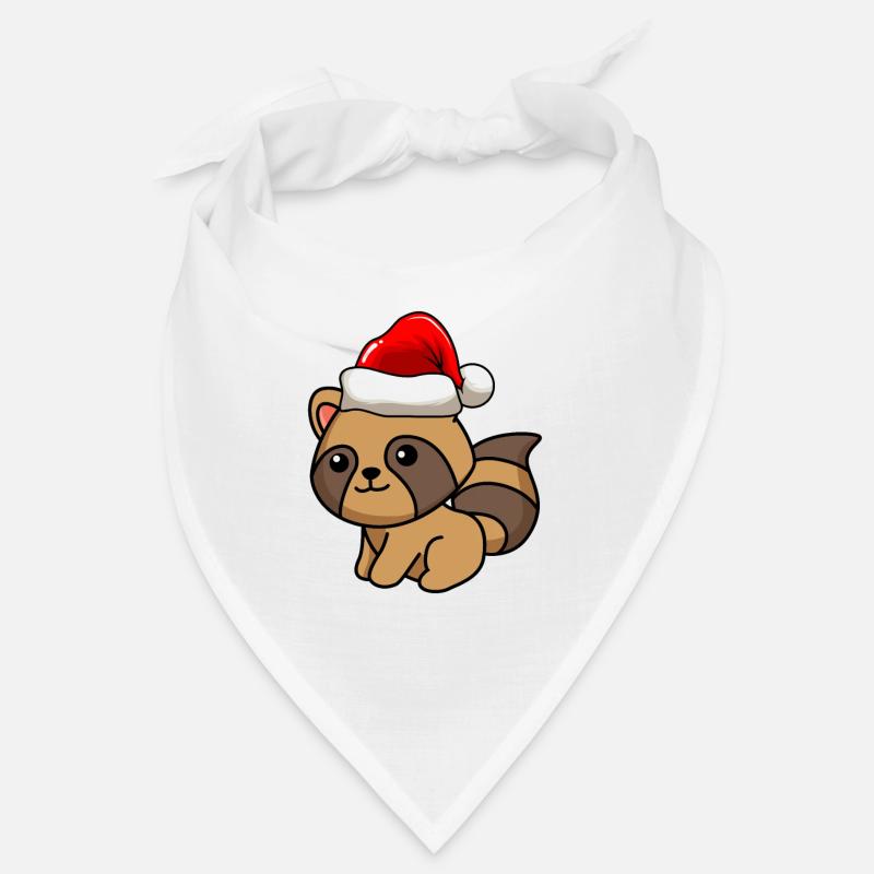 Waschbär Comic Weihnachten Bandana