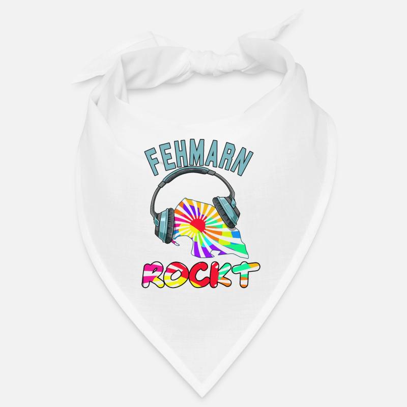 Fehmarn Rockt - Bandana - Weiß