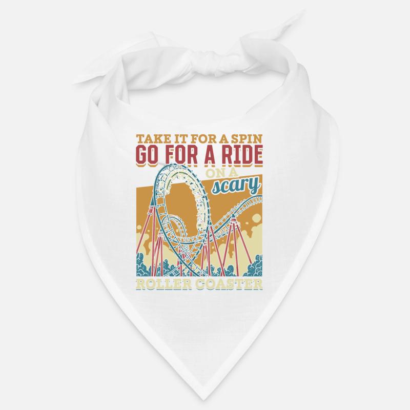 Vintage Looping Roller Coaster Ride Gift Bandana