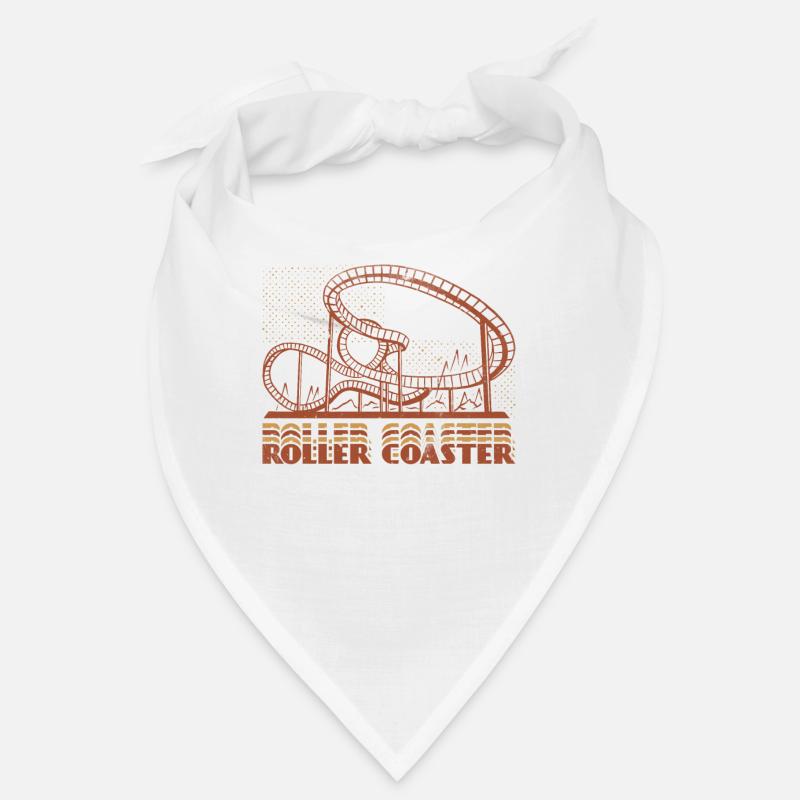 Vintage Roller Coaster Retro 80s 90s Achterbahnen Bandana