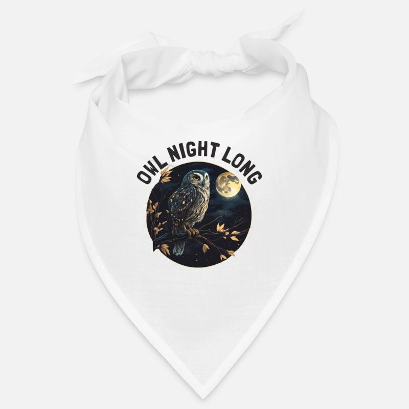 Owl Night Long Nachteule Eule Nachtdienst Bandana