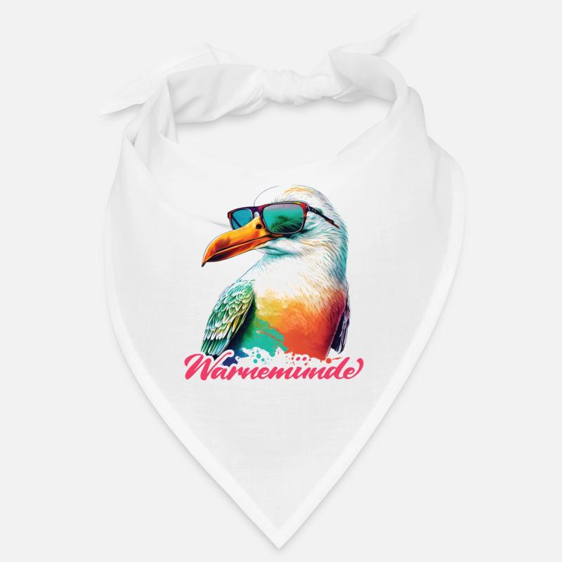 Warnemünde Urlaub coole Möwe mit Sonnenbrille Bandana
