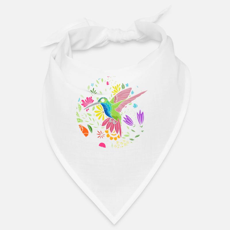 Fleur d’oiseau colorée Femmes Observation des oiseaux Bandana