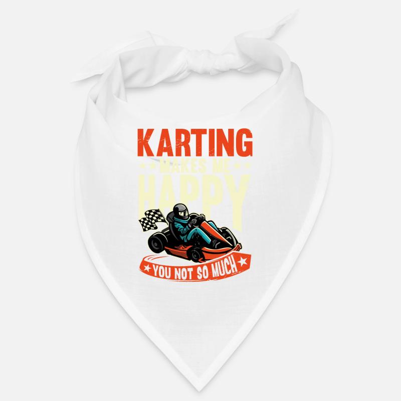 Le karting me rend heureux coureurs de karting de course Bandana