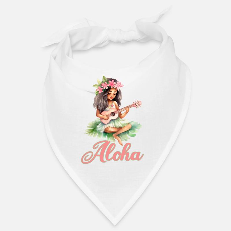 Urlaub Polynesier Strand Ukulele Bandana