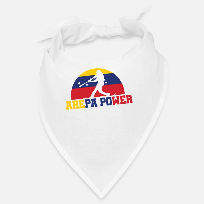 Venezuela Baseball Arepa Power Baseball Player Bandana