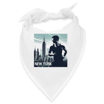 Läufer Lauf Shirt - Bandana - Weiß - Vorne