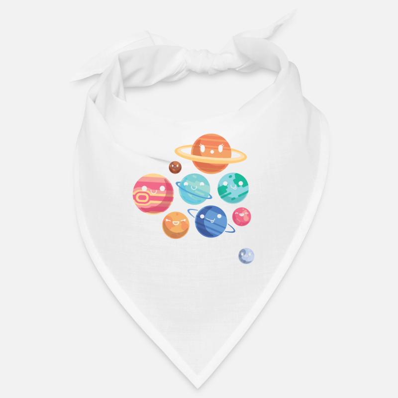 Pluto Planet Witz Lustig Kosmonaut Galaxy Physiker - Bandana - Weiß