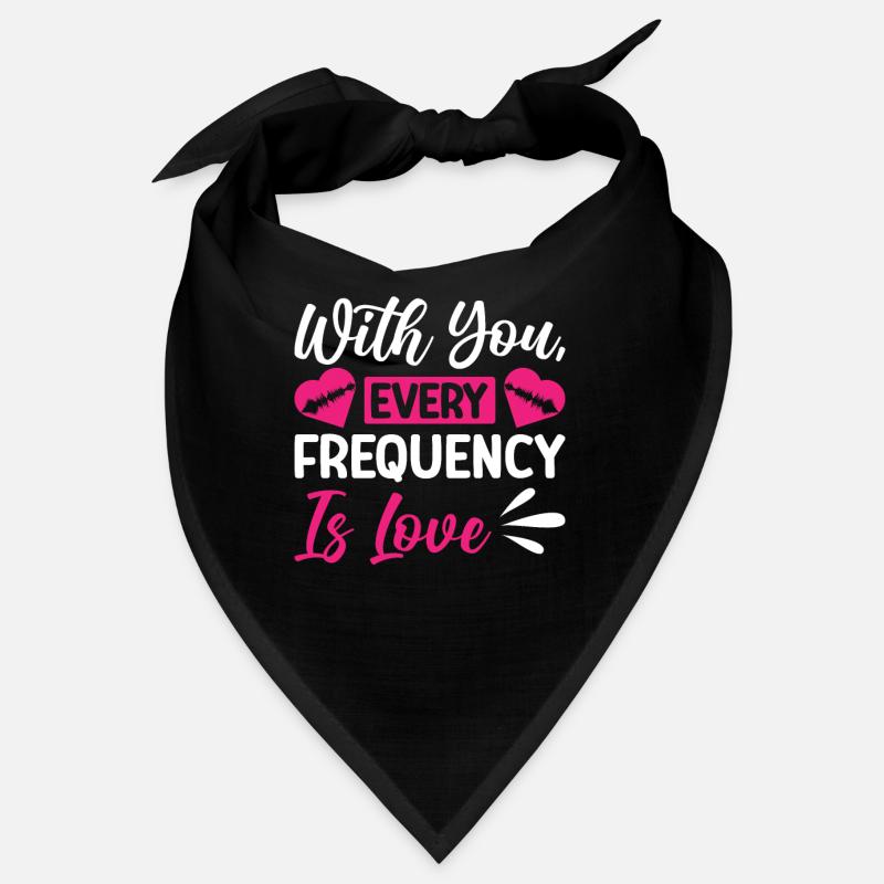 Radio Moderator Valentinstag Frequency Is Love Bandana
