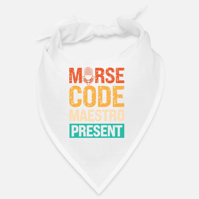 Présentateur de radio Expert en code Morse vintage Bandana