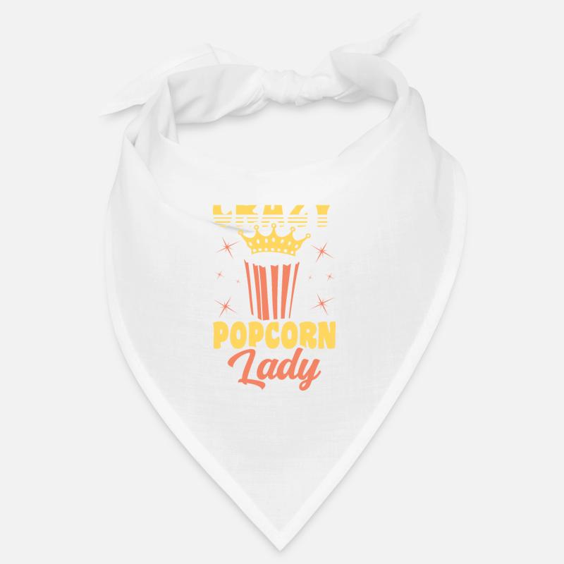 Crazy Popcorn Lady Lustiges Popped Corn Geschenk Bandana