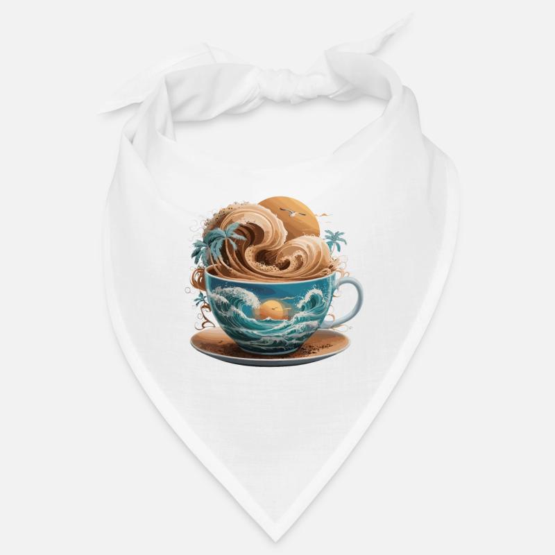 Tropical Beach Waves Kaffeetasse für eine Bandana