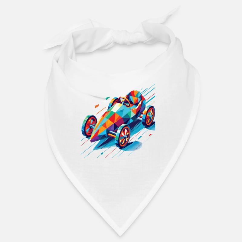 Boîte à savon colorée Retro Polygon racer Bandana