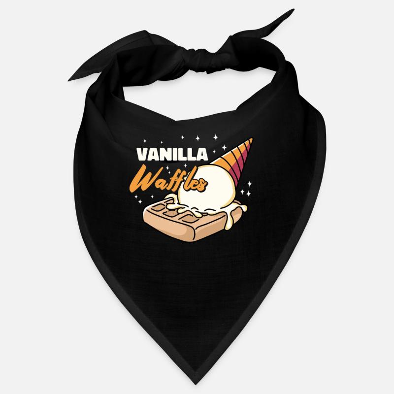 Vanilla Waffles Syrup Breakfast Waffles Bandana